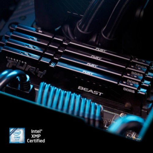 Модуль памяти для компьютера DDR5 32GB (2x16GB) 5200 MHz Beast AM5 Black Kingston Fury (ex.HyperX) (KF552C36BBEK2-32)