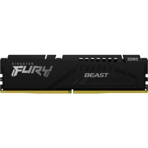 Модуль памяти для компьютера DDR5 32GB (2x16GB) 5200 MHz Beast AM5 Black Kingston Fury (ex.HyperX) (KF552C36BBEK2-32)