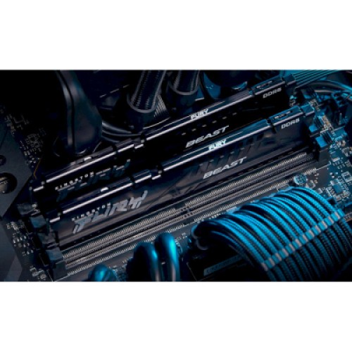 Модуль памяти для компьютера DDR5 32GB (2x16GB) 6000 MHz Beast AM5 Black Kingston Fury (ex.HyperX) (KF560C36BBEK2-32)