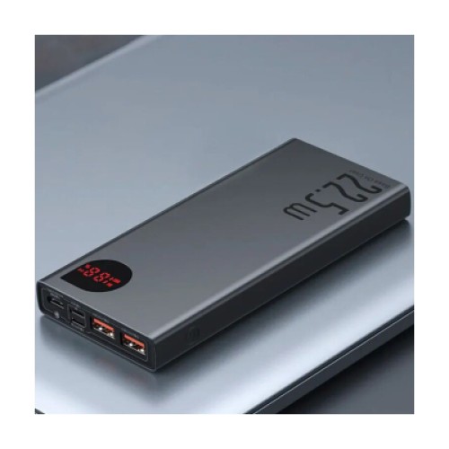 Батарея универсальная Baseus Adaman Metal 10000mAh, PD/22.5W, QC/3.0, Lightning (PPAD000001 / PPADM10S)