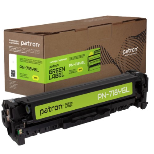 Картридж Patron Canon 718 yellow Green Label (PN-718YGL)