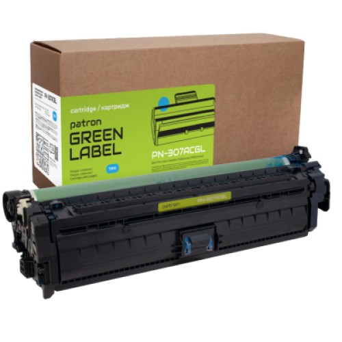Картридж Patron HP 307A (CE741A) cyan Green Label (PN-307ACGL)