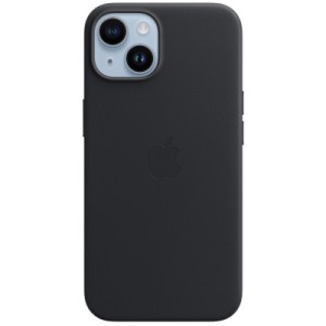 Чохол до мобільного телефона Apple iPhone 14 Leather Case with MagSafe - Midnight (MPP43ZM/A/MPP43ZЕ/A)