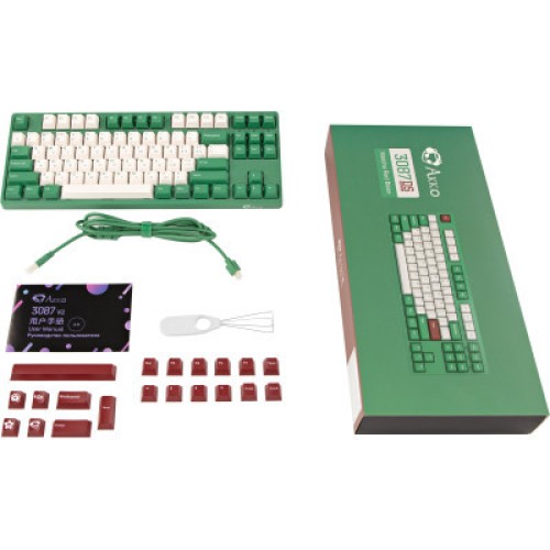 Клавиатура Akko 3087 Matcha Red Bean Cherry MX Brown Green (A3087_MA_CBR)
