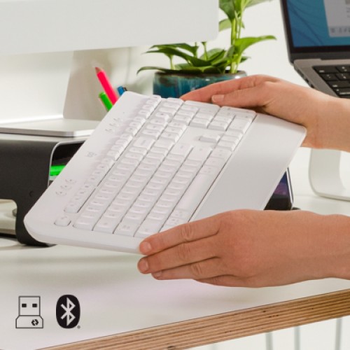 Клавиатура Logitech Signature K650 USB/Bluetooth UA Off-White (920-010977)