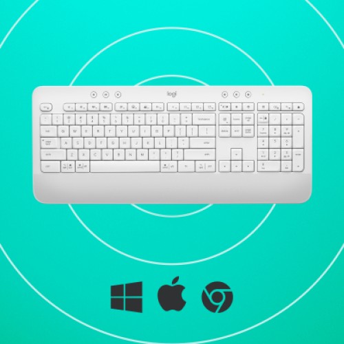 Клавиатура Logitech Signature K650 USB/Bluetooth UA Off-White (920-010977)