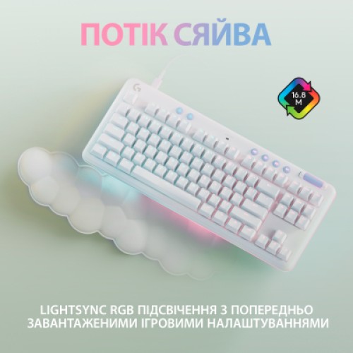 Клавиатура Logitech G713 Aurora Gaming GX Brown USB UA Off-White (920-010422)
