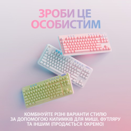 Клавиатура Logitech G715 Aurora Wireless Gaming GX Brown Lightspeed/Bluetooth UA Off-White (920-010465)
