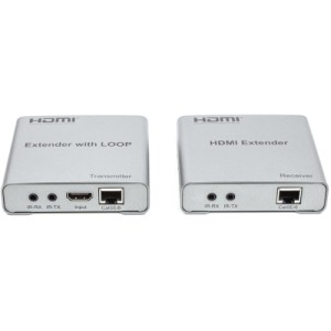 Адаптер HDMI 4K/30hz, up to 100m via CAT5E/6, loop-out (HDES12-LOOP) PowerPlant (CA912964)