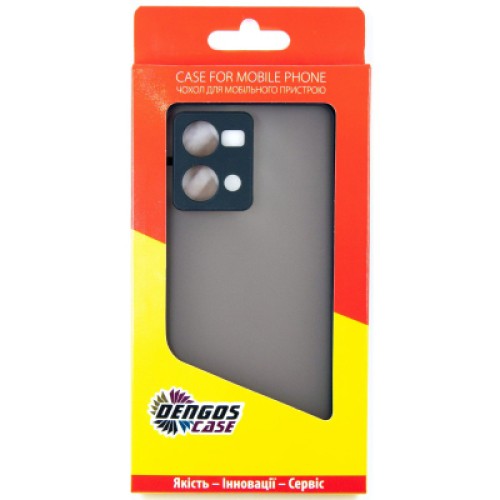 Чехол для мобильного телефона Dengos Matte OPPO Reno 7 (black) (DG-TPU-MATT-111)