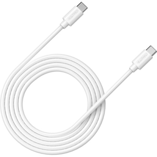 Дата кабель USB-C to USB-C 1.2m 100W 20V/ 5A white Canyon (CNS-USBC9W)