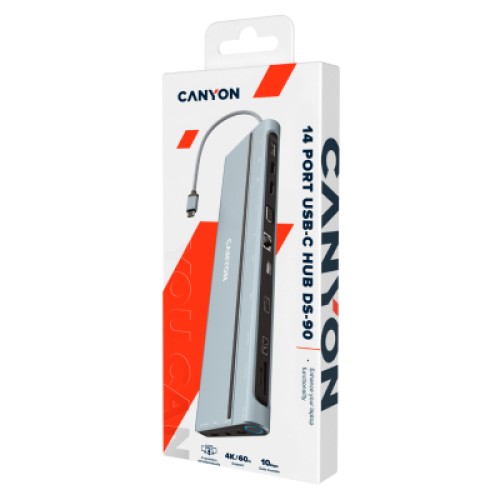 Порт-репликатор Canyon USB-C 14 in 1 (CNS-HDS90)