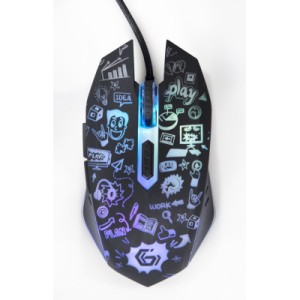 Мышка Gembird MUS-6B-GRAFIX-01 USB Black (MUS-6B-GRAFIX-01)