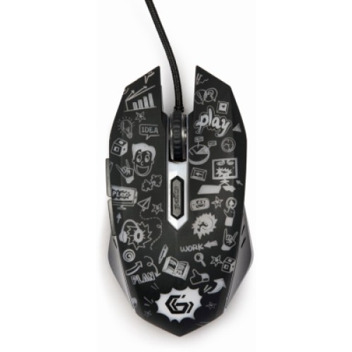 Мышка Gembird MUS-6B-GRAFIX-01 USB Black (MUS-6B-GRAFIX-01)