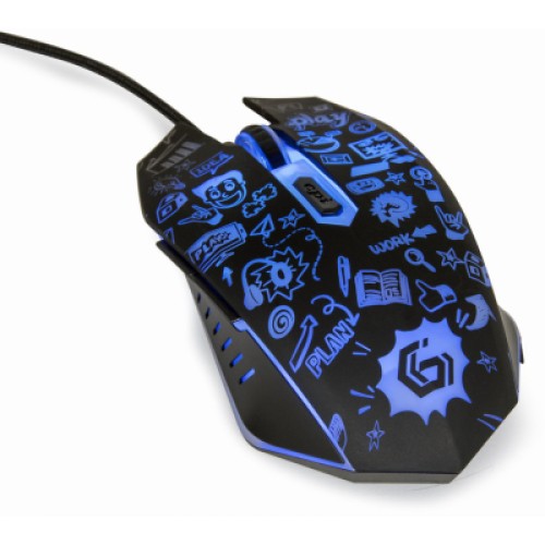Мышка Gembird MUS-6B-GRAFIX-01 USB Black (MUS-6B-GRAFIX-01)