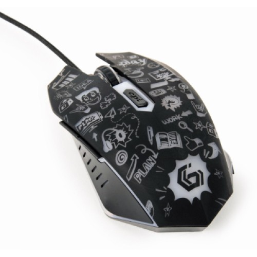 Мышка Gembird MUS-6B-GRAFIX-01 USB Black (MUS-6B-GRAFIX-01)