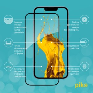 Стекло защитное Piko Full Glue Apple iPhone 14 Plus (1283126541896)