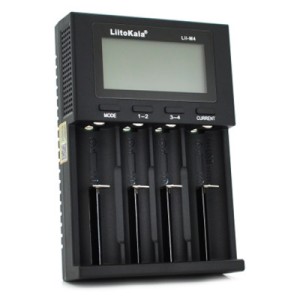 Зарядное устройство для аккумуляторов Liitokala 4 Slots, LED display, 5V Type C, 3.7V/1.2V AA/AAA 18650/26650/16340/14500/10440/18500 (Lii-M4)