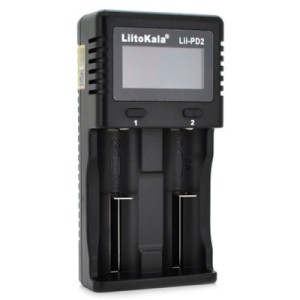 Зарядное устройство для аккумуляторов Liitokala 2 Slots, LCD display, Li-Ion, Ni-Mh, Ni-Cd, + AAAA, С, 10440/.../26650 (Lii-PD2)