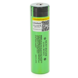 Аккумулятор 18650 3400mAh (3200-3400mah), 3.7V (2.75-4.2V), green, OEM Liitokala (Lii-34B-JT)