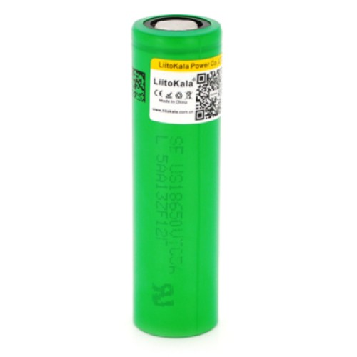 Аккумулятор 18650 2600mAh (2450-2650mah), 3.7V (2.75-4.2V), green, PVC BOX Liitokala (Lii-VTC5)