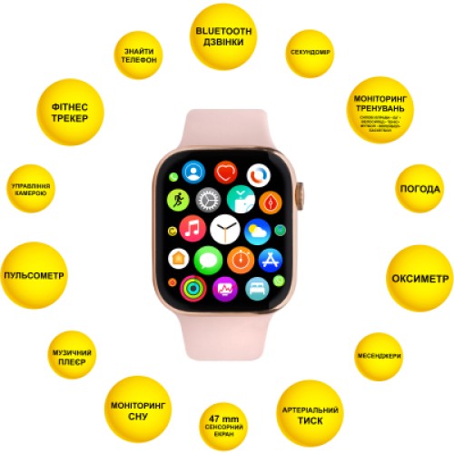 Смарт-часы AURA X3 Pro 47mm Pink (SWAX347P)