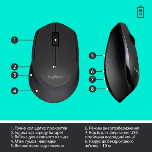 Комплект Logitech MK345 Wireless UA Black (920-006489) Комплект Logitech MK345 Wireless UA Black (920-006489)