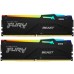 Модуль памяти для компьютера DDR5 16GB (2x8GB) 4800 MHz FURY Beast RGB Kingston Fury (ex.HyperX) (KF548C38BBAK2-16) Модуль памяти для компьютера DDR5 16GB (2x8GB) 4800 MHz FURY Beast RGB Kingston Fury (ex.HyperX) (KF548C38BBAK2-16)