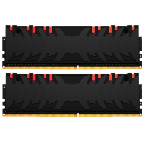 Модуль памяти для компьютера DDR4 16GB (2x8GB) 4600 MHz FURY Renegade RGB Black Kingston Fury (ex.HyperX) (KF446C19RBAK2/16)