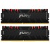 Модуль памяти для компьютера DDR4 16GB (2x8GB) 4600 MHz FURY Renegade RGB Black Kingston Fury (ex.HyperX) (KF446C19RBAK2/16)