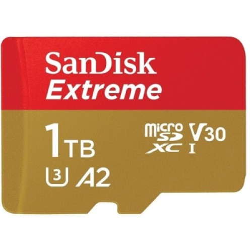 Карта памяти SanDisk 1 TB microSDXC UHS-I U3 V30 A2 Extreme (SDSQXAV-1T00-GN6MN) Карта памяти SanDisk 1 TB microSDXC UHS-I U3 V30 A2 Extreme (SDSQXAV-1T00-GN6MN)