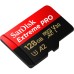 Карта памяти SanDisk 128 GB microSDXC UHS-I U3 Extreme Pro+SD Adapter (SDSQXCD-128G-GN6MA)