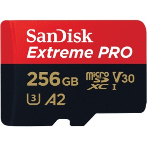 Карта памяти SanDisk 256 GB microSDXC UHS-I U3 Extreme Pro+SD Adapter (SDSQXCD-256G-GN6MA)