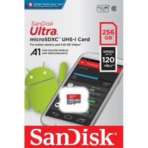 Карта пам'яті SanDisk 256GB Micro-SDXC UHS-I Ultra A1 (SDSQUA4-256G-GN6MN)