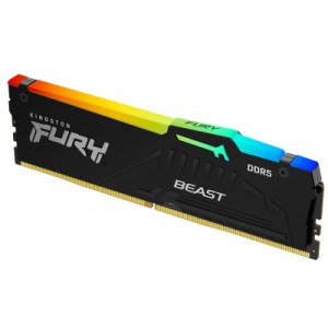 Модуль памяти для компьютера DDR5 16GB 4800 MHz FURY Beast RGB Kingston Fury (ex.HyperX) (KF548C38BBA-16)