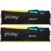 Модуль памяти для компьютера DDR5 16GB (2x8GB) 6000 MHz Beast RGB Kingston Fury (ex.HyperX) (KF560C40BBAK2-16) Модуль памяти для компьютера DDR5 16GB (2x8GB) 6000 MHz Beast RGB Kingston Fury (ex.HyperX) (KF560C40BBAK2-16)