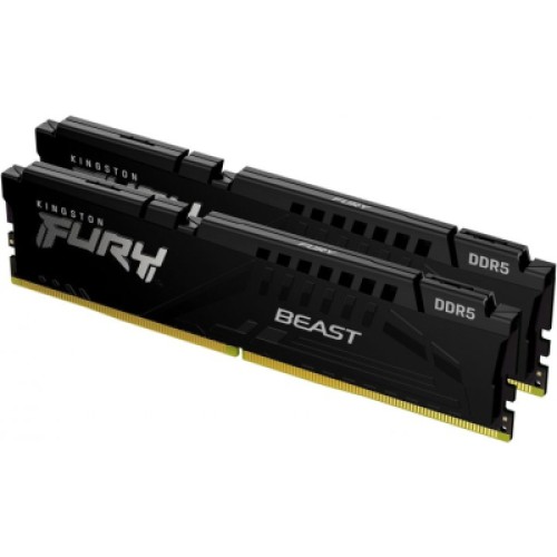 Модуль памяти для компьютера DDR5 64GB (2x32GB) 4800 MHz FURY Beast Black Kingston Fury (ex.HyperX) (KF548C38BBK2-64) Модуль памяти для компьютера DDR5 64GB (2x32GB) 4800 MHz FURY Beast Black Kingston Fury (ex.HyperX) (KF548C38BBK2-64)