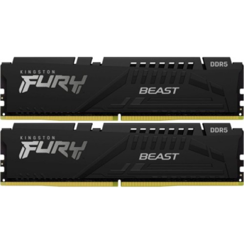 Модуль памяти для компьютера DDR5 64GB (2x32GB) 4800 MHz FURY Beast Black Kingston Fury (ex.HyperX) (KF548C38BBK2-64) Модуль памяти для компьютера DDR5 64GB (2x32GB) 4800 MHz FURY Beast Black Kingston Fury (ex.HyperX) (KF548C38BBK2-64)