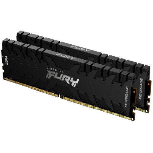 Модуль памяти для компьютера DDR4 16GB (2x8GB) 4800 MHz FURY Renegade Black Kingston Fury (ex.HyperX) (KF448C19RBK2/16)