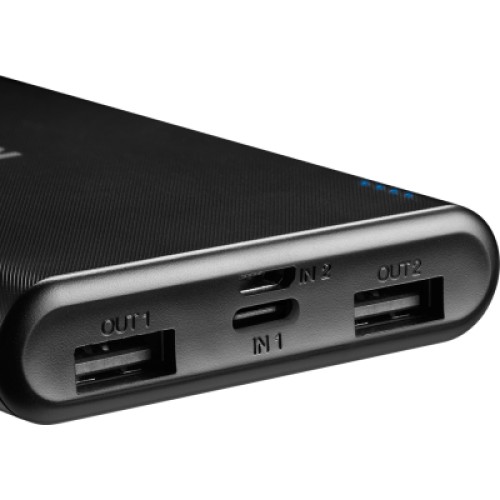 Батарея универсальная Canyon PB-108 10000mAh, Input 5V/2A, Output 5V/2.1A(Max), black (CNE-CPB1008B)