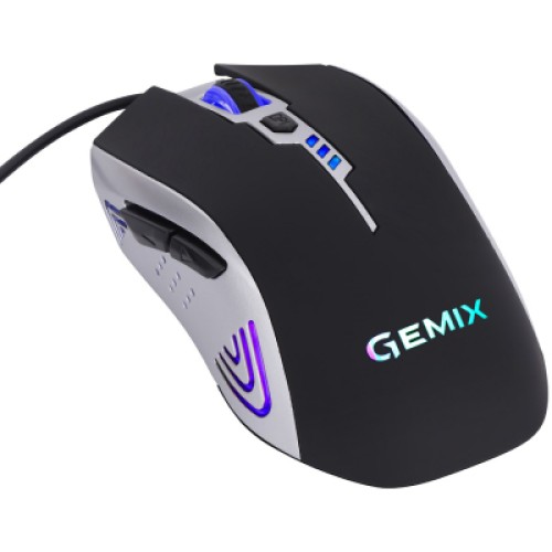 Мышка Gemix W100 USB Black/Gray + ігрова поверхня (W100Combo)