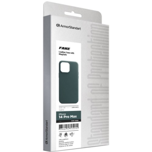 Чехол для мобильного телефона Armorstandart FAKE Leather Case Apple iPhone 14 Pro Max Shirt Green (ARM64402)