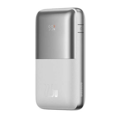 Батарея универсальная Baseus Pro 20000mAh, 22.5W, White, with USB-A - USB-C 3A 0.3m cable (PPBD040302)