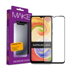 Стекло защитное MAKE Samsung A04/A04s/A04e (MGF-SA04)