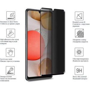Стекло защитное Drobak Anty Spy для Samsung Galaxy M33 5G (Black) (444495)