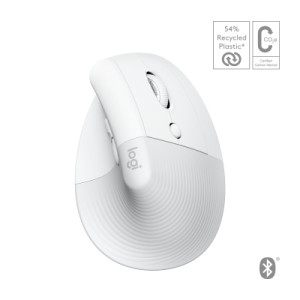 Мышка Logitech Lift for Mac Vertical Ergonomic Mouse Off White (910-006477)