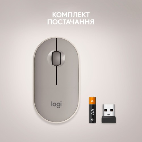 Мышка Logitech M350 Wireless Sand (910-006751)