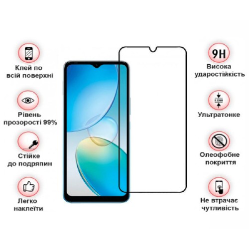 Стекло защитное BeCover Infinix Note 12 (X663D) Black (708142)