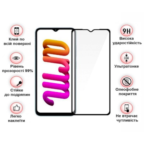 Стекло защитное BeCover Poco M5 4G Black (708148)