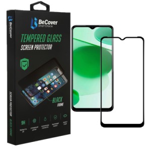 Стекло защитное BeCover Realme C35 Black (708155)